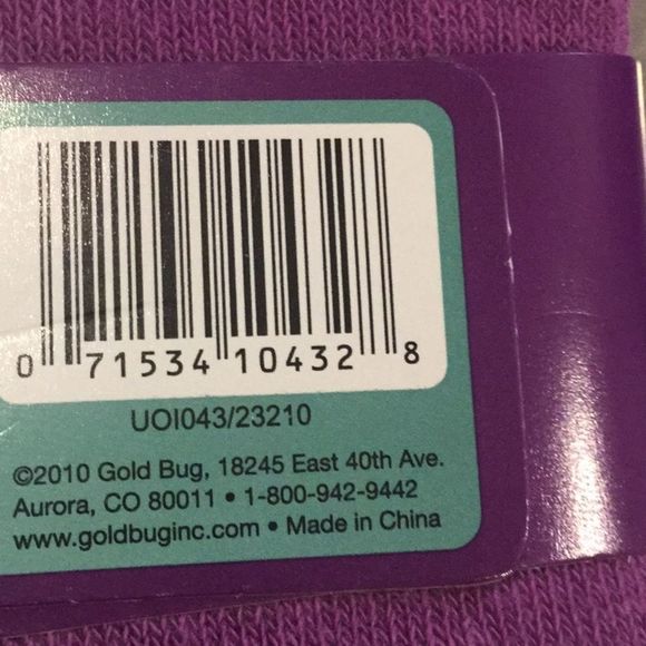 💜NWT, Playette by Goldbug | 3-12m Purple & Black Heart Leggings 💜 - Picture 3 of 3